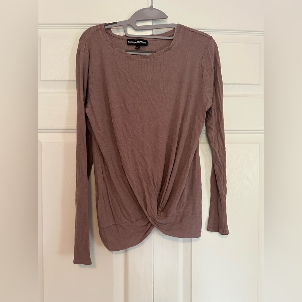 Catherine Malandrino Mauve Long Sleeve Top